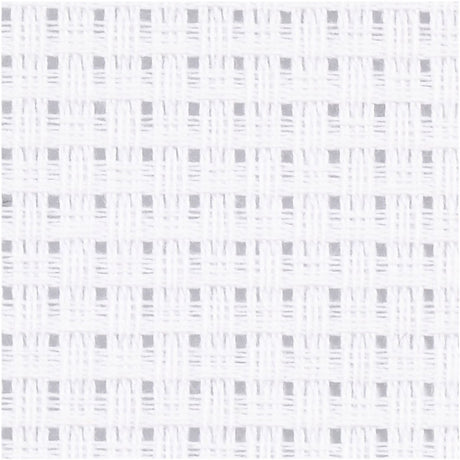 Creativ Company Aida, Größe 50x50 cm, 43 Quadrate je 10 cm, weiß, 1 Stück