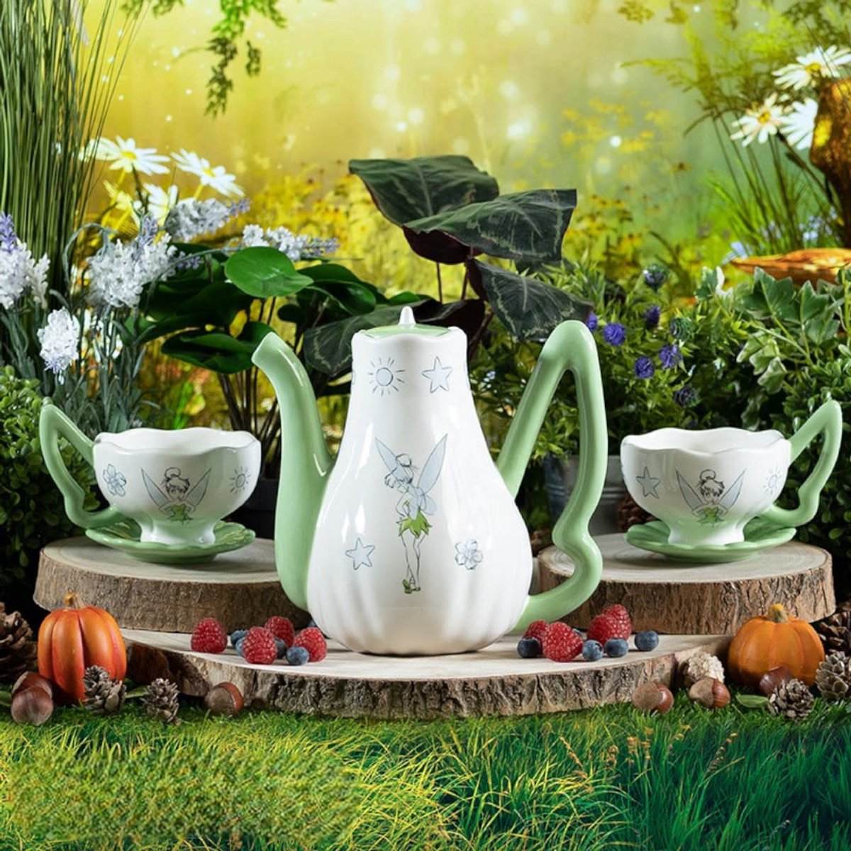 Abystyle Disney – Teekanne – mit Tinkerbell-Tassen-Set