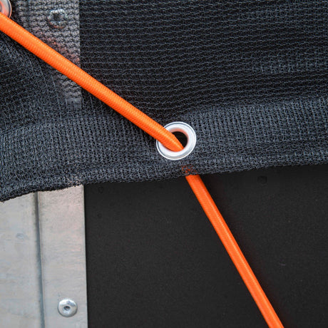 Black+decker Anhängernetz – 2 x 3 m – dehnbar, elastisch 8 mm – in Aufbewahrungstasche – schwarz