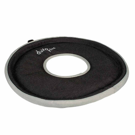 Duvo Plus Trail Frisbee Dizzy Disc – schwimmende Wurfscheibe für Hunde aus Oxford-Stoff – 30,5 cm – Grau