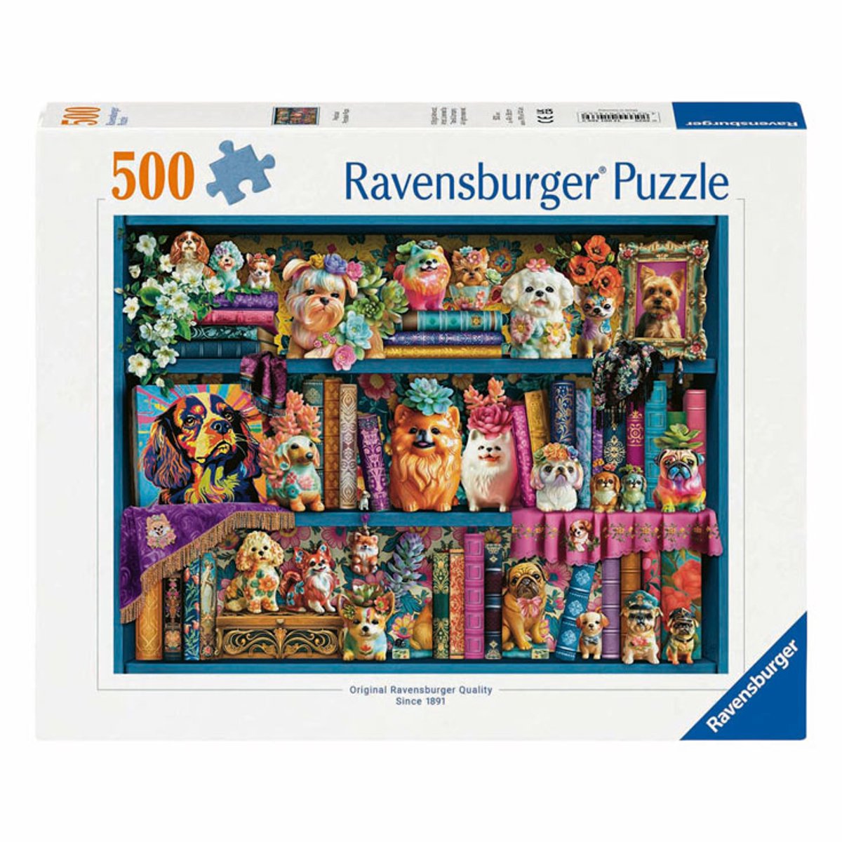 Ravensburger Puzzle Edelporzellan Möpse - Puzzle - 500 Teile