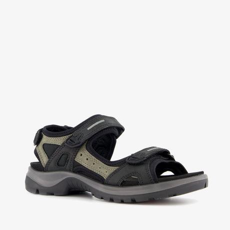 Ecco Onroads Leder Damen Sandalen Schwarz Grün - Größe 38