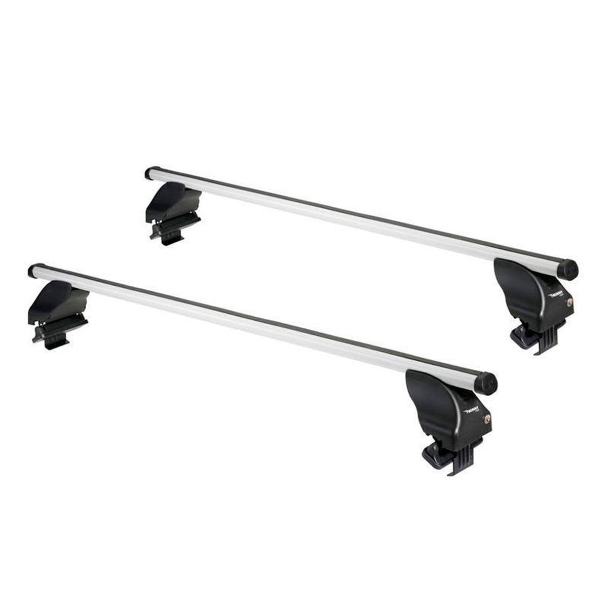 Twinny load dakdragerset a51 - aluminium dakdragers – pasklaar - afsluitbaar – tüv-gs goedgekeurd - maximaal draagvermogen 50 kg