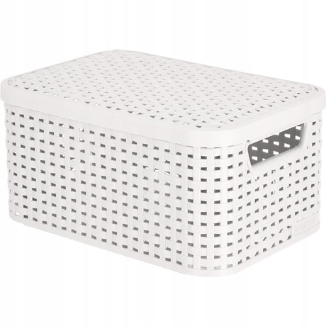 Curver-Stilserie – Aufbewahrung – S – Hellgrau – Rattanstruktur
