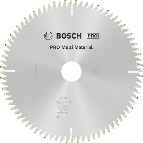 Bosch cirkzb multi k vt 210x30x2,5 80t tr-f