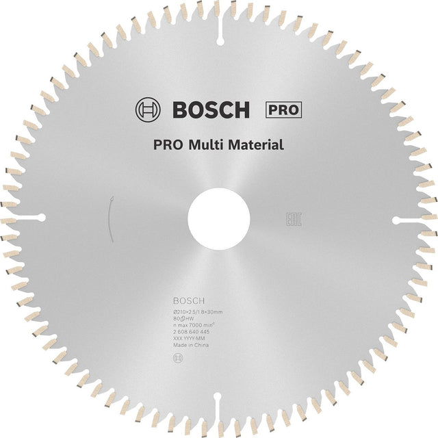 Bosch cirkzb multi k vt 210x30x2,5 80t tr-f