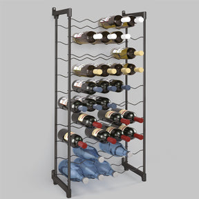 Tomado-Metaltex Barbera Weinregal für 50 Flaschen 108x50x26 cm schwarz
