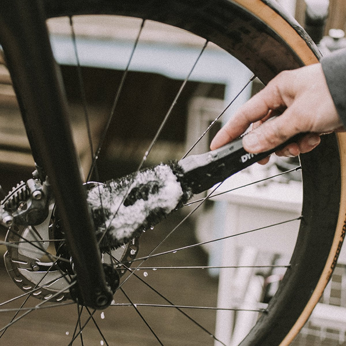 Dynamische Rad- und Komponentenbürste – Bürste für Fahrradräder und Fahrradteile