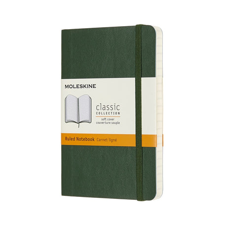 Moleskine classic notitieboek - pocket - softcover - gelinieerd - mirte groen