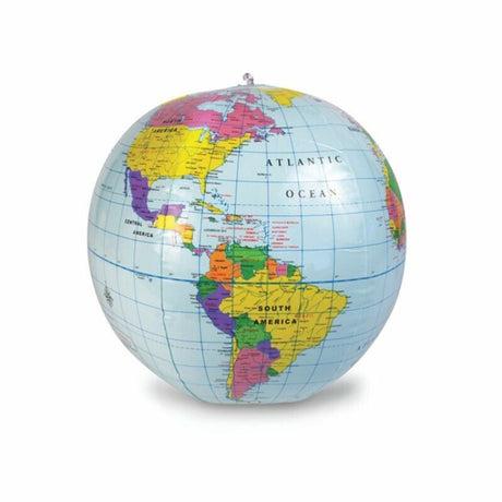 Learning resources opblaasbare wereldbol globe (circa 27 cm) - 3+