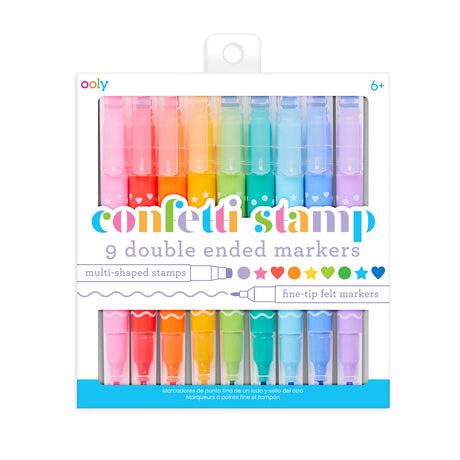 Ooly – Konfetti-Stempel – doppelseitige Marker