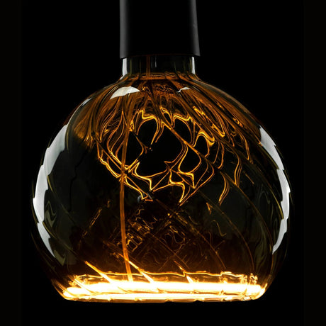 Segula led lamp floating globe 150 6w e27 1900k - twisted smokey