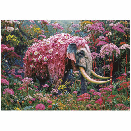 Educa - Puzzle - Blumenelefant - 1000 Teile - Puzzle