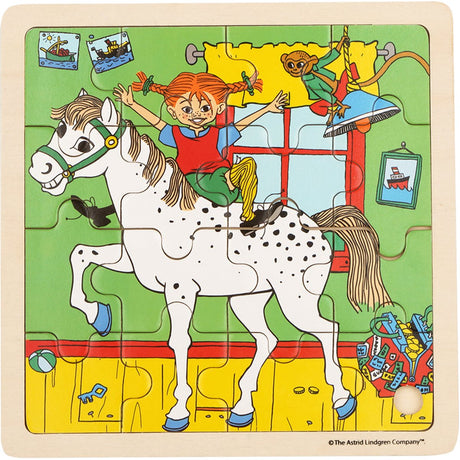 Barbo Toys Pippi quadratisches Puzzle - Pferd (8633)