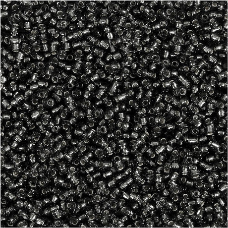 Creativ Company Rocailles, D 1,7 mm, Größe 15 0, Lochgröße 0,5-0,8 mm, graugrün, 500 gr 1 Beutel