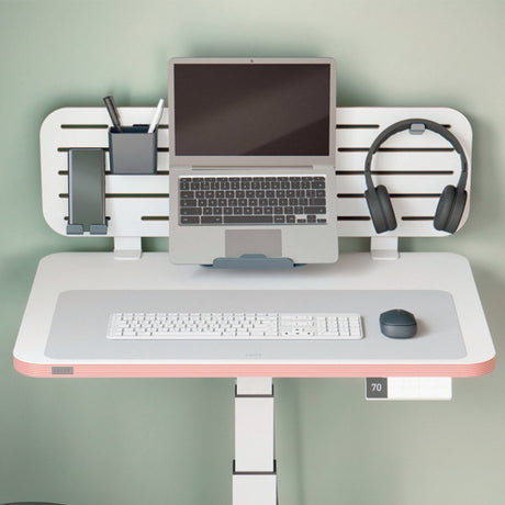 Leitz große Leder-Schreibtischunterlage 70 x 36 cm – recyceltes Leder – rutschfest – für Tastatur und Maus – grau