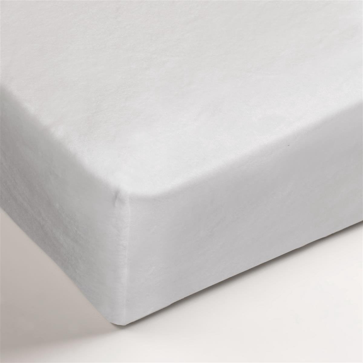 Ambiante - polyester - molton - hoeslaken - extra breed - 180x200 210 cm - wit