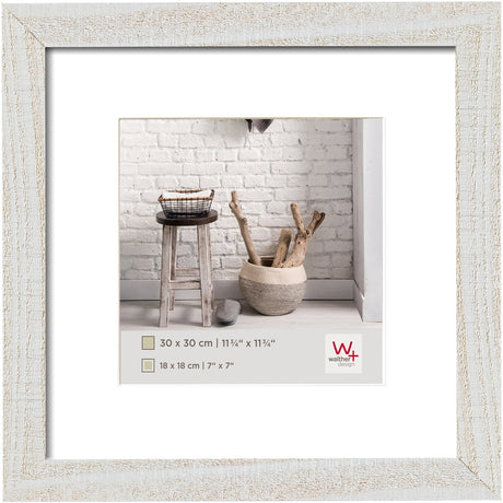Walther Home - Holzrahmen - Fotogröße 30x30 cm - Polarweiß