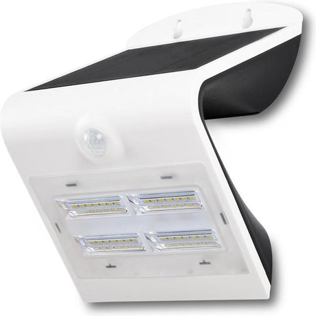 V-tac vt-768 solar wandlamp - ip65 waterdicht - wit - 3w - 400 lumen - 4000k + 3000k