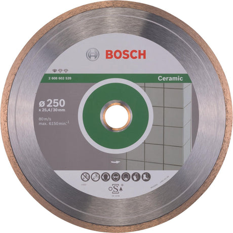 Bosch - Diamanttrennscheibe Standard für Keramik 250 x 30+25,40 x 1,6 x 7 mm