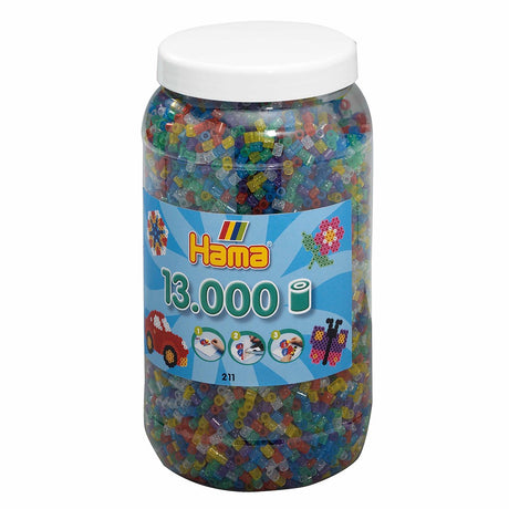 Hama -Eisenperlen in Pot Glittermix (054), 13.000.