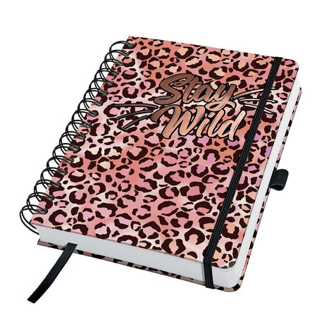 Sigel Spiralnotizbuch Jolie A5 Hardcover 240 Seiten Punkte 120 Gramm Papier Pink Leo Love