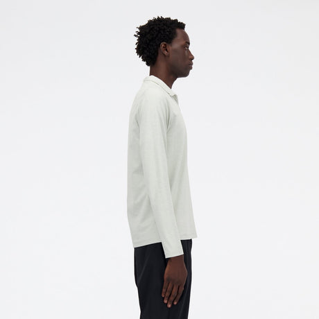 New balance space dye 1 4 zip heren sporttrui - atletic grey