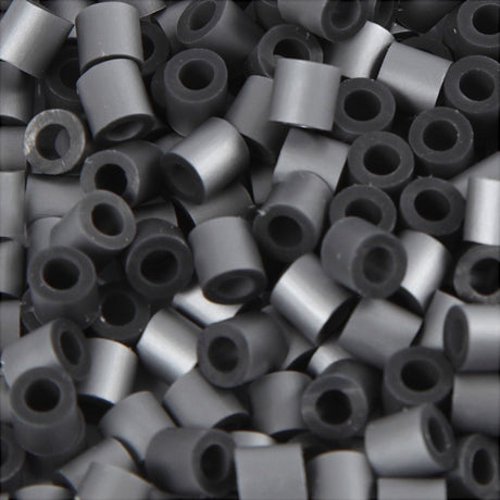 Nabbi-Perlen zum Aufbügeln, Größe 5 x 5 mm, Lochgröße 2,5 mm, mittel, silber (32262), 6000 Stück, 1 Box