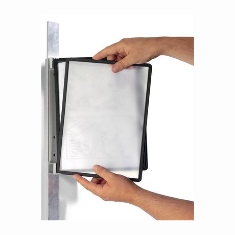 Robustes Sichttafelsystem 5914-01 Polypropylen 38x34cm A4 schwarz