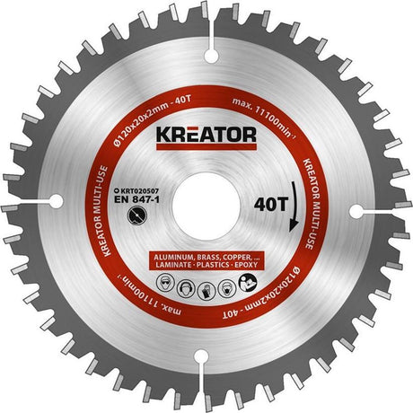 Kreator krt020507 Universal-Sägeblatt 120 mm 40 Zähne