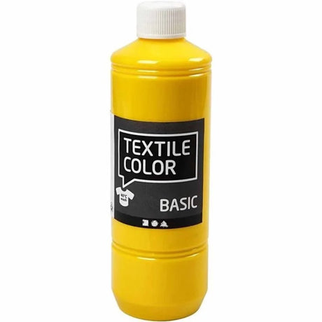 Creativ Company Textilfarbe – Primärgelb, 500 ml