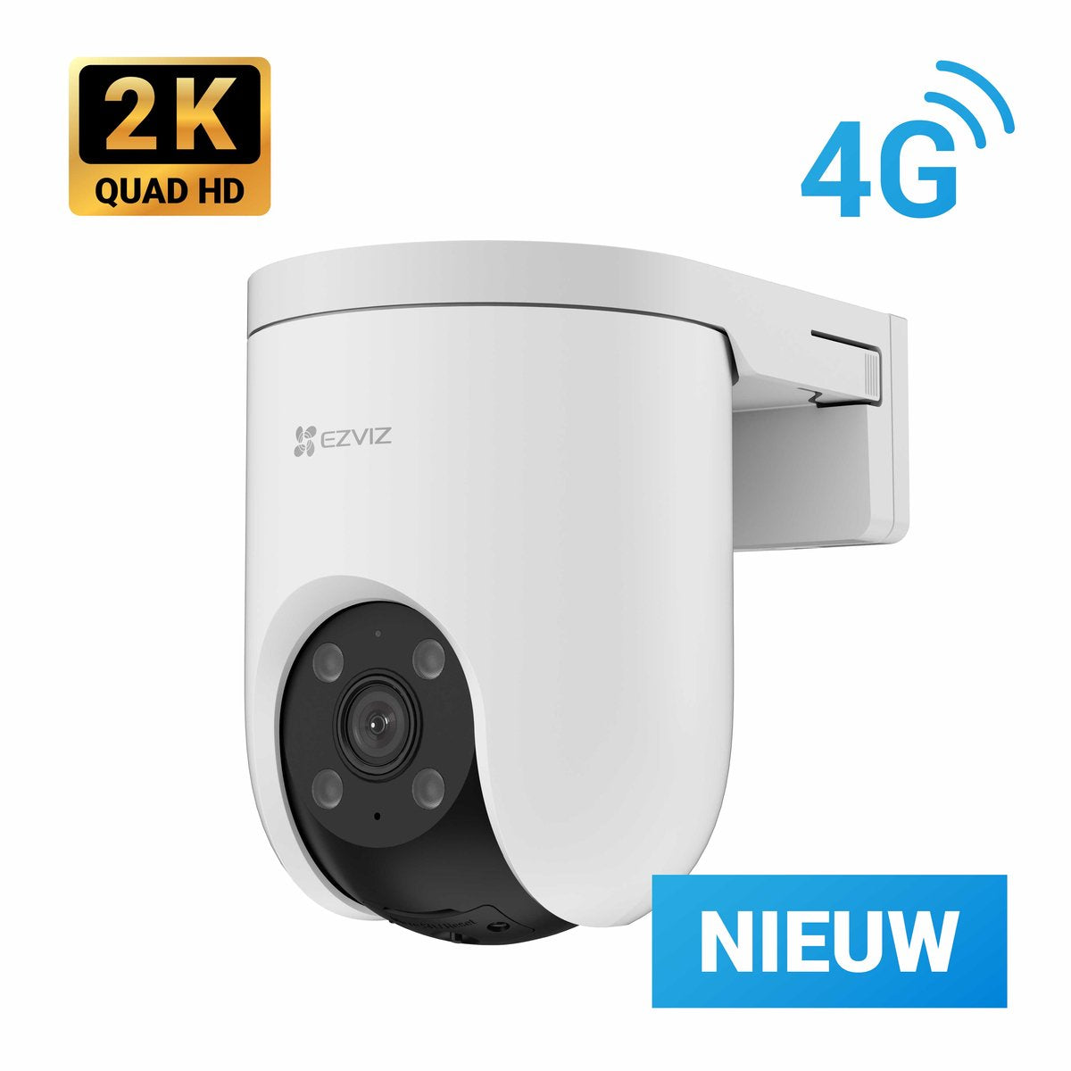 Ezviz h8c 2k 4g – Überwachungskamera – für den Außenbereich – 360° PTZ – AI-Tracking – keine monatlichen Kosten – IP65 – 4G-Kamera