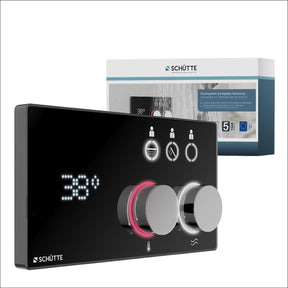Schütte Aquadot Digital-Duschsystem – mit Smart Control – Chrom mattschwarz