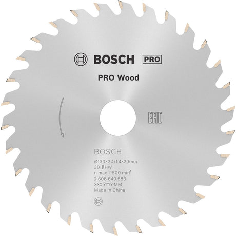 Bosch cirkzb opt 130x20 16x2,4 30t wz
