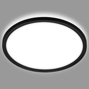 Briloner - LED-Badezimmerbeleuchtung - Deckenleuchte mit Hintergrundbeleuchtung - Badezimmer-Deckenleuchte - IP44 - ø42 cm - Schwarz