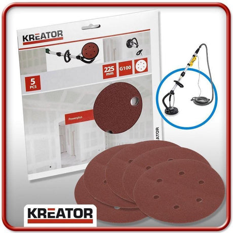 Kreator krt232007 Schleifpapier rund 225 mm k150