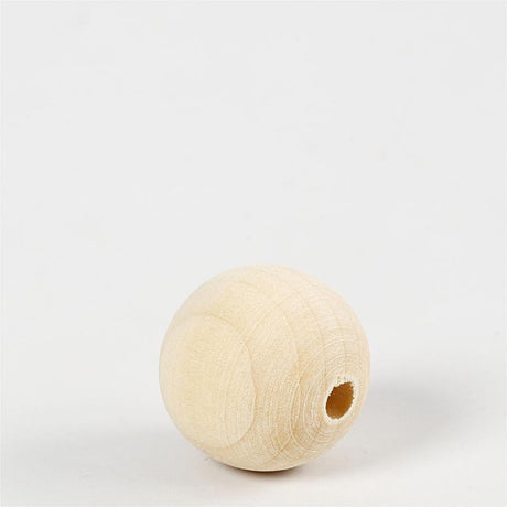 Creativ Company Holzperlen 25 mm natur 100 Stück