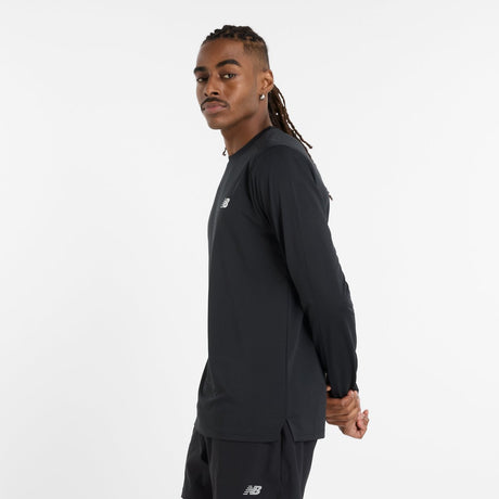 New Balance Sport Langarmshirt Herren Sportpullover - Schwarz