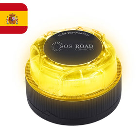 Sos road connected v16 magnetische led-noodsignaallamp met flitsmeister