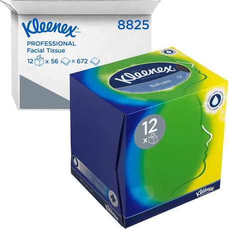 Kleenex-Taschentücher - Balsam in Spenderbox - Business - 3 Lagen (Packung à 56 Stück)