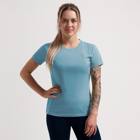 Rogelli core hardloopshirt dames - sportshirt korte mouwen - blauw - maat xxl