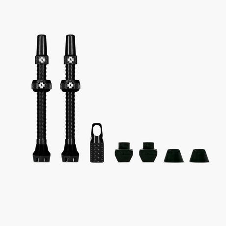 Muc-Off Muc Off Tubeless-Ventil V2 SV (44 mm), Farbe: schwarzes Aluminium