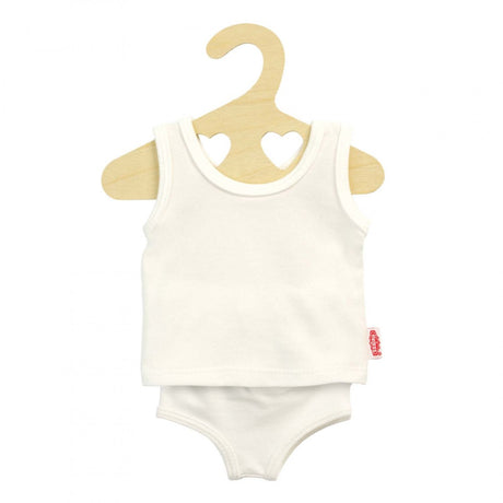 Puppenunterhose und Hemd weiß, 20-25 cm