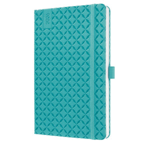 Sigel weekagenda flair 2026 formaat a5 aqua green hardcover