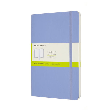 Klassisches Moleskine-Notizbuch – groß – Softcover – leer – Hortensienblau