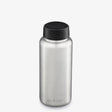 Klean Kanteen Classic Wide Single Wall 1182 ml – Schlaufendeckel aus gebürstetem Edelstahl