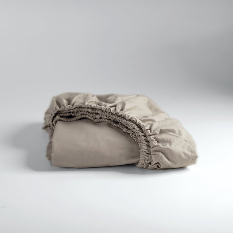 Cinderella - weekend - hoeslaken - tot 25 cm matrashoogte - 100% katoen - 120x200 cm - taupe