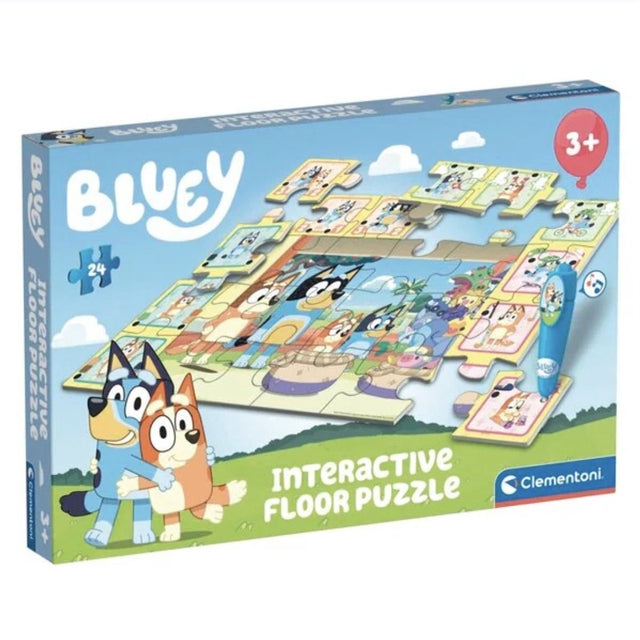 Bluey clementoni - - interactieve vloerpuzzel - 24 stukjes - legpuzzel