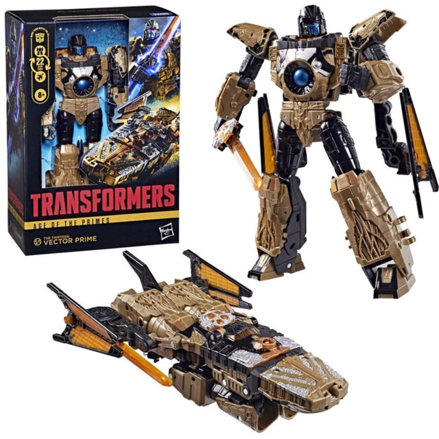 Hasbro transformers age of the primes voyager class action figure the thirteen vector prime 18 cm
