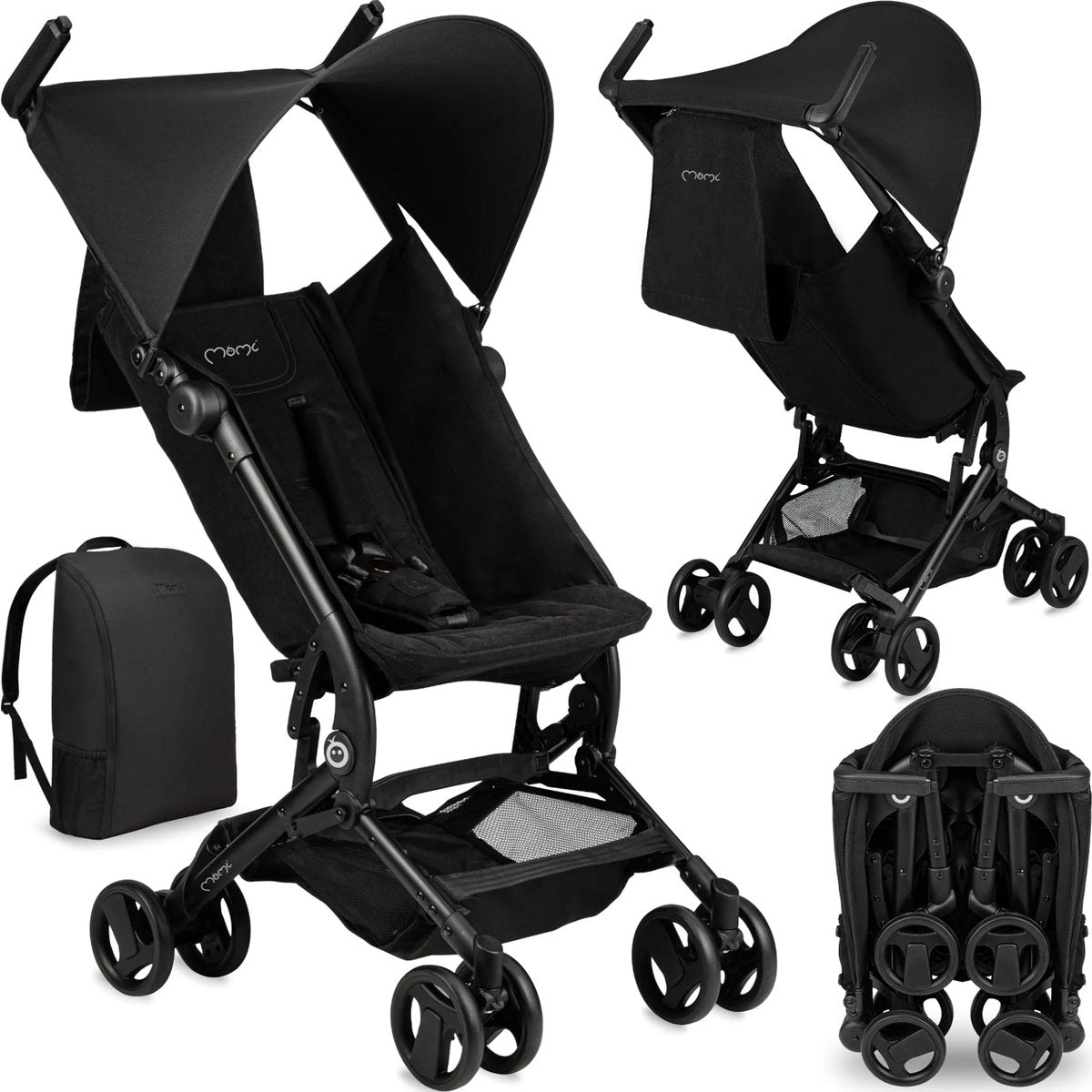 Momi grace buggy - inclusief rugzak - compact opvouwbaar - lichtgewicht reisbuggy - tot 15 kg
